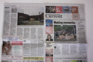 Front page story on Mass. Memories Road Show event