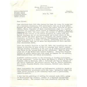 Letter, July 25, 1975.