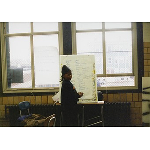 Girl participating in a Teen and Kid Empowerment Program class.