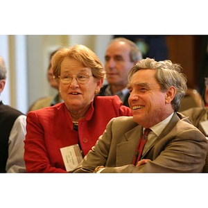 Jean Tempel and Richard Freeland in the audience at the Training Future Innovators Entrepreneurs Panel