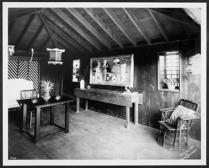 Interior view of the Beauport, Sleeper-McCann House, east loggia, Gloucester, Mass., 1910