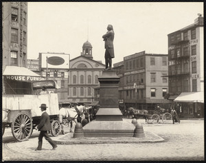Sam Adams statue, Adams Square, Boston, Mass., April 30, 1904