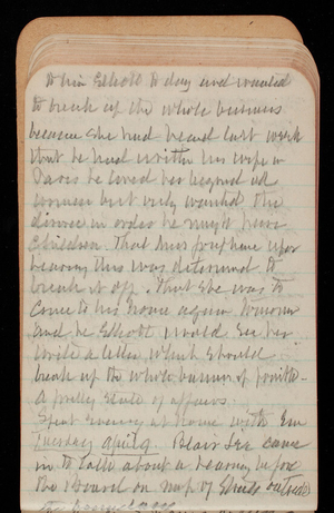 Thomas Lincoln Casey Notebook, March 1895-July 1895, 042, to Mr. Elliott to day and wanted