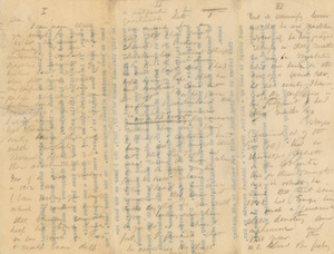 Letter (draft) from James Ford Rhodes to Robert Grant, [11 April 1912]