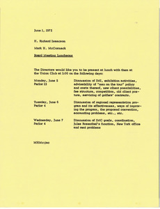 Memorandum from Mark H. McCormack to H. Richard Isaacson