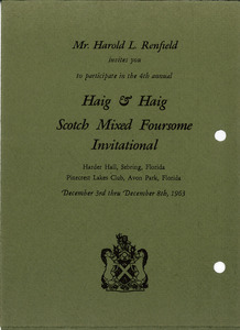 Haig and Haig Invitation
