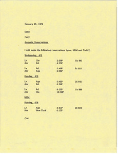 Memorandum from Judith A. Chilcote to Mark H. McCormack