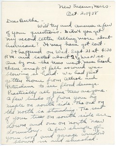 Letter from Hazel (Cogswell) Stowell to Bertha (Billings) Fisher