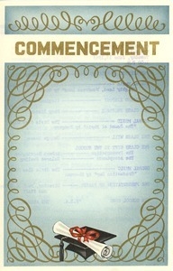 Program for the 1963 New Salem Academy vocational high school graduation