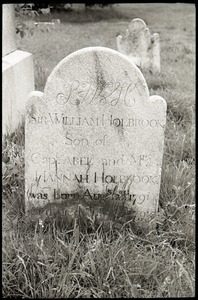 Gravestone of Sir William Holbrook (1793), Great Hill Cemetery
