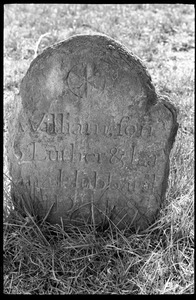 Gravestone of William Hubbard (1787), son of Luther and Lavina Hubbard, Town Hill Cemetery