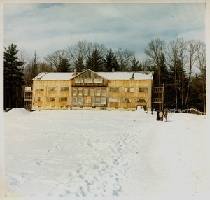 Brotherhood of the Spirit community building in the snow