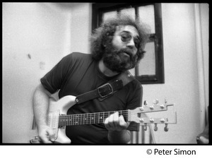 Jerry Garcia: portrait with guitar