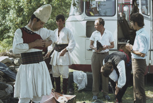 Folk dance groups preparing for celebration