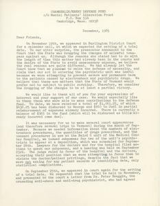 Letter from the Chamberlin/Ebert defense fund