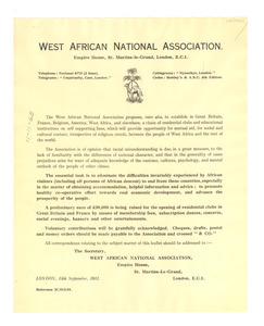 West African National Association