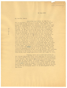 Letter from W. E. B. Du Bois to United States Office of War Information