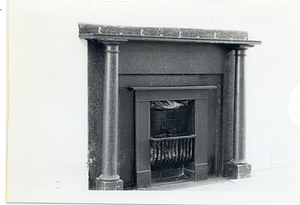 North fireplace on the fourth floor, west room, Parkman House