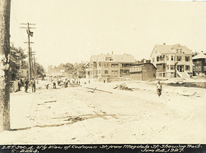 Dorchester Rapid Transit section 4. West view of Codman Street from Magdala Street showing track