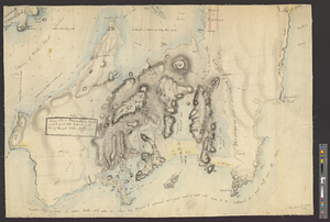 Original plan of Brentons Neck; and all the ground to the southward of the town of New-port Rhode Island, 1779