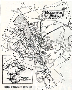 Map of Wakefield, 1889