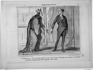 Le RÉGISSEUR. - Vous avez beau jouer les rois, je ne vous en flanque pas moins à l'amende d'un franc cinquante, pour avoir manqué votre entrée.