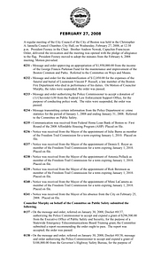 City Council meeting minutes