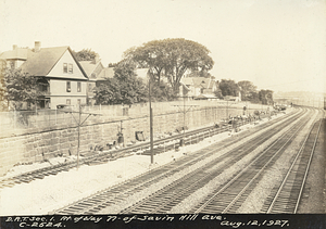 Dorchester Rapid Transit section 1. Right of way north of Savin Hill Avenue