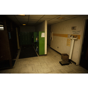 Interior of women's locker room