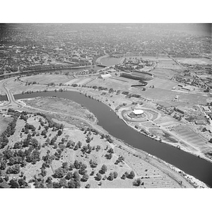 Allston, Fine Arts Theater and the area (now Publick), near Charles River, Boston, MA