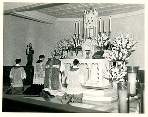 Dedication of new altar at Saint Anthony's