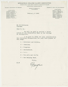 Letter to Edgar Robinson written by George Draper (February 3, 1932)