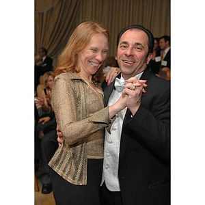 A couple dancing at the Huntington Society Dinner