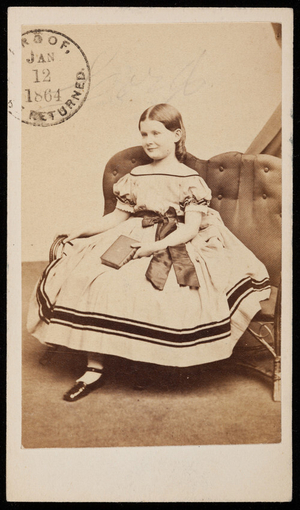 Studio portrait of Mary P. Lord, Boston, Mass., 1864