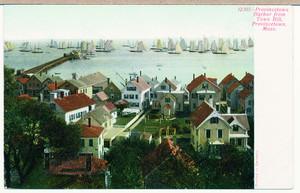 Provincetown Harbor from Town Hill, Provincetown, Massachusetts