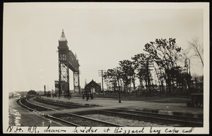 A view of the Cape Cod Canal railroad bridge near the North Tower