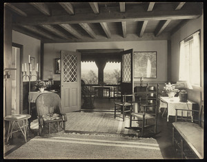 Interior view of Miss G.H. Emery house, Jaffrey, New Hampshire.