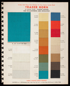 Sample pattern sheet for Gilford, Inc., 515 Madison Ave., New York 22, New York