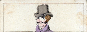 Mix and match game cards: head of a gentleman