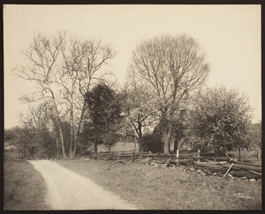 Streetscape with house, Southbury, Conn.