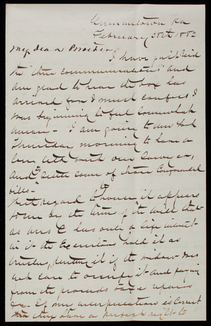 Admiral Silas Casey to Thomas Lincoln Casey, February 28, 1882