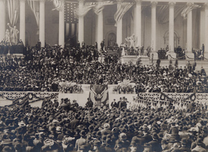Theodore Roosevelt speaking at his inauguration