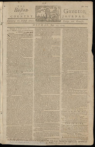 The Boston-Gazette, and Country Journal, 11 July 1774