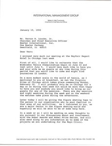 Letter from Mark H. McCormack to Vernon R. Loucks