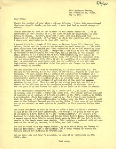 Letter from Caleb Foote to Crane Rosenbaum