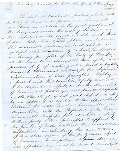 Letter from Samuel Fowler Lyman to Friends of Free Soil, labor, speech, and man