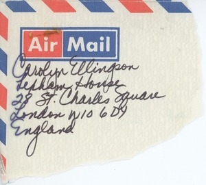 Letter from Carolyn Ellingson to Judi Chamberlin