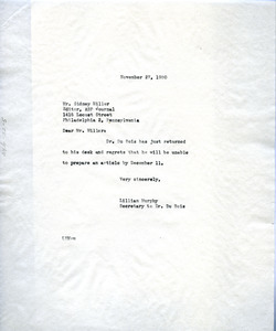 Letter from Lillian Murphy to Philadelphia Council of the Arts, Sciences and Professions