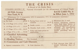 Crisis ad rate card