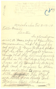 Letter from Percival L. Everett to the Crisis